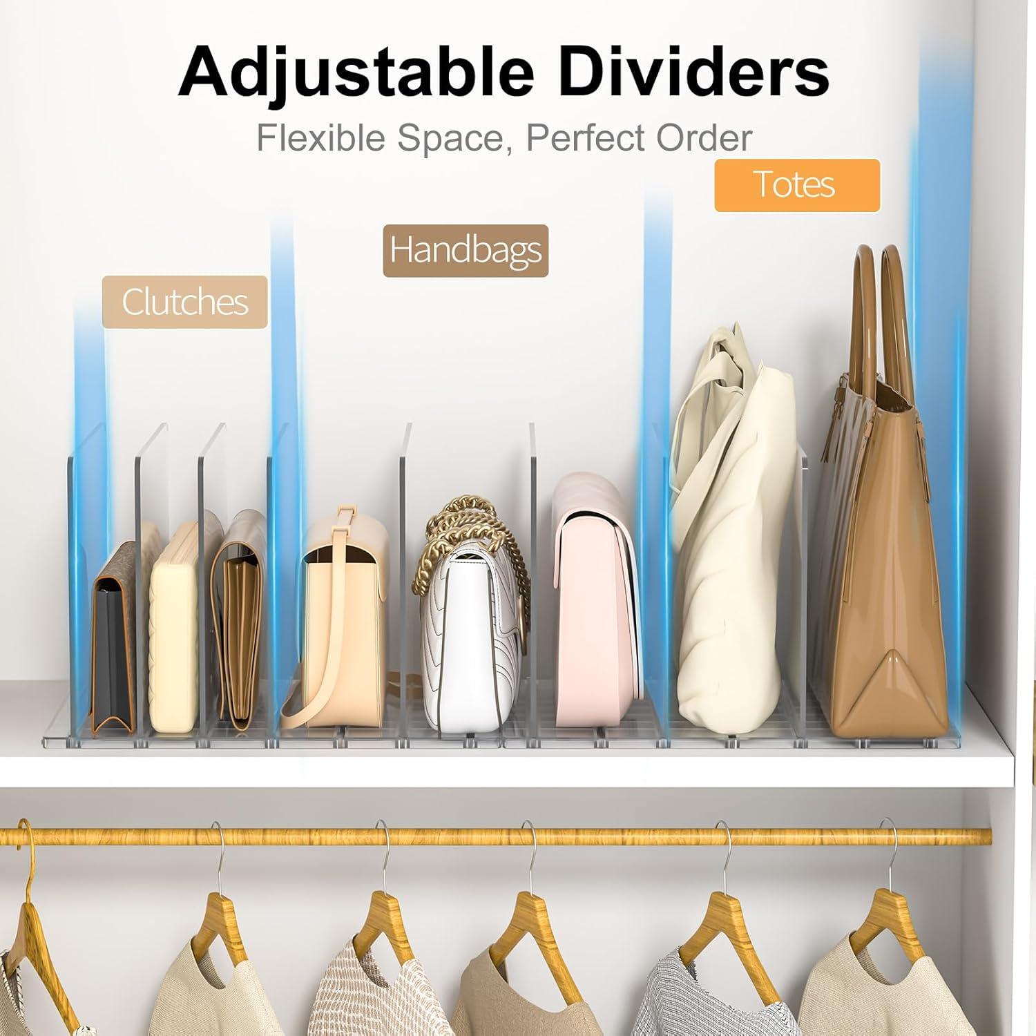 Organizador de Bolsos SortNStore - Divisores Ajustables Acrílico