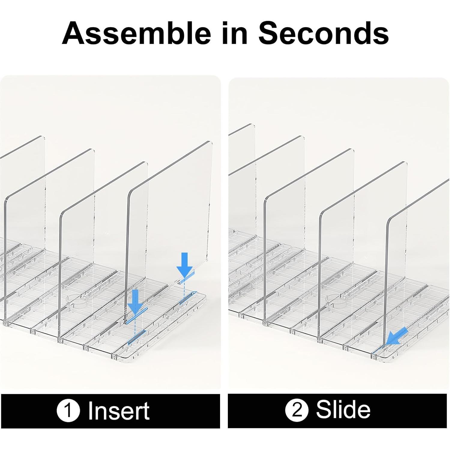 Organizador de Bolsos SortNStore - Divisores Ajustables Acrílico
