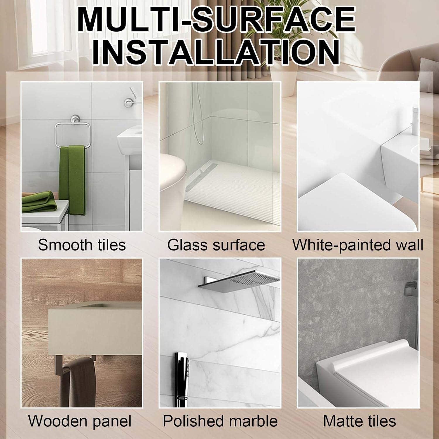 Estante de Tensión Ajustable Gerrii 2 Pcs Blanco 27.5-45.5cm