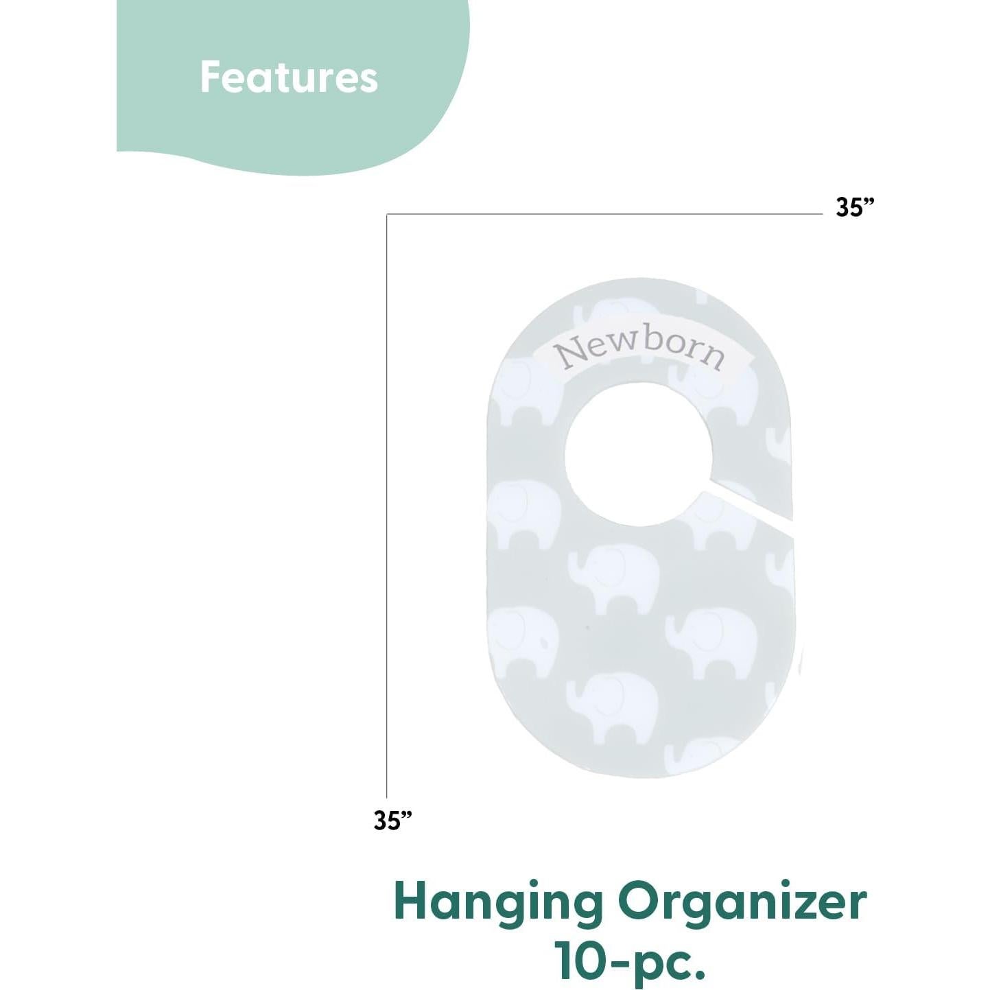 Divisores de Closet para Bebés The Peanutshell 10 Piezas