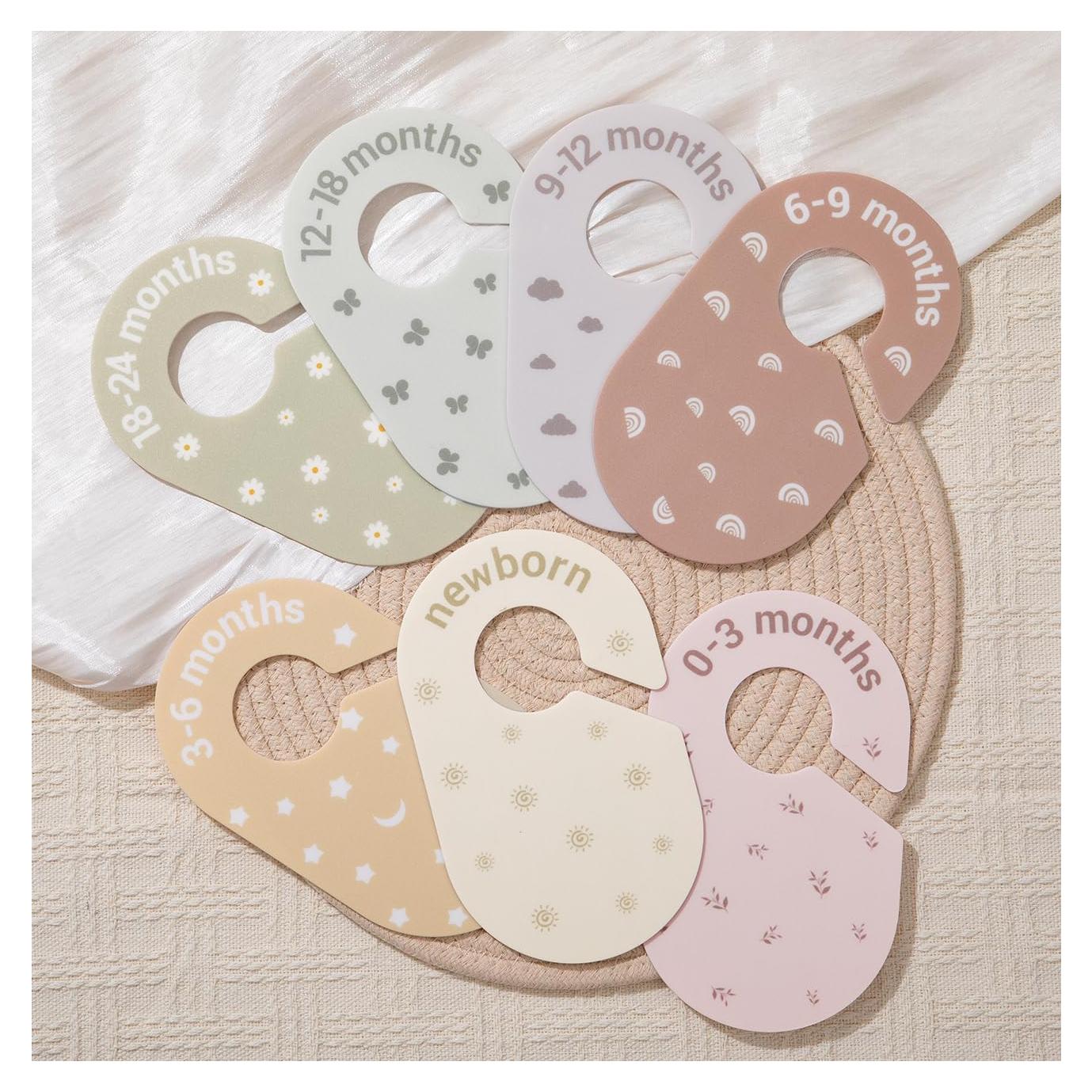 Divisores de Ropa para Bebé SCHOLOX - Set 7 Separadores Boho