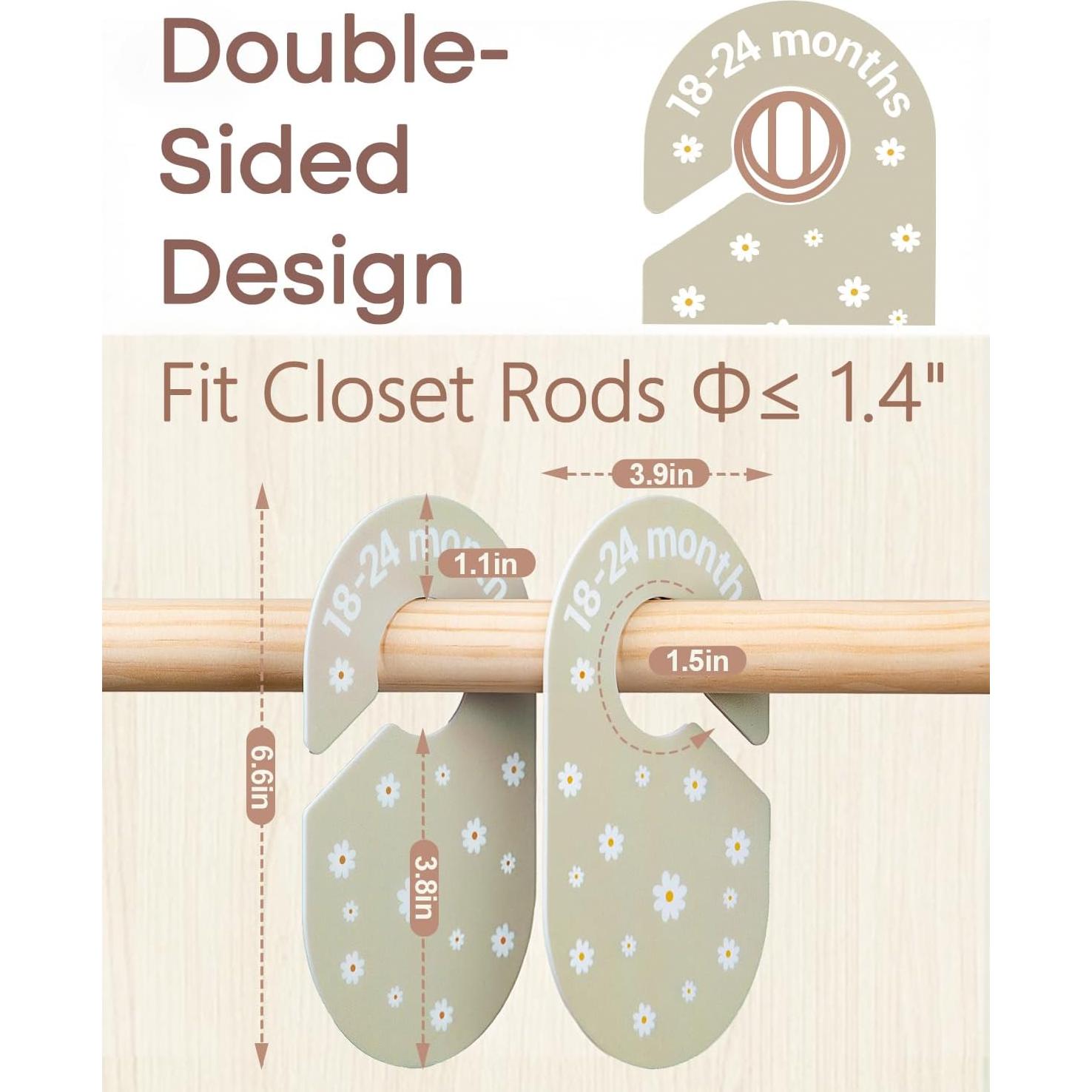 Divisores de Ropa para Bebé SCHOLOX - Set 7 Separadores Boho