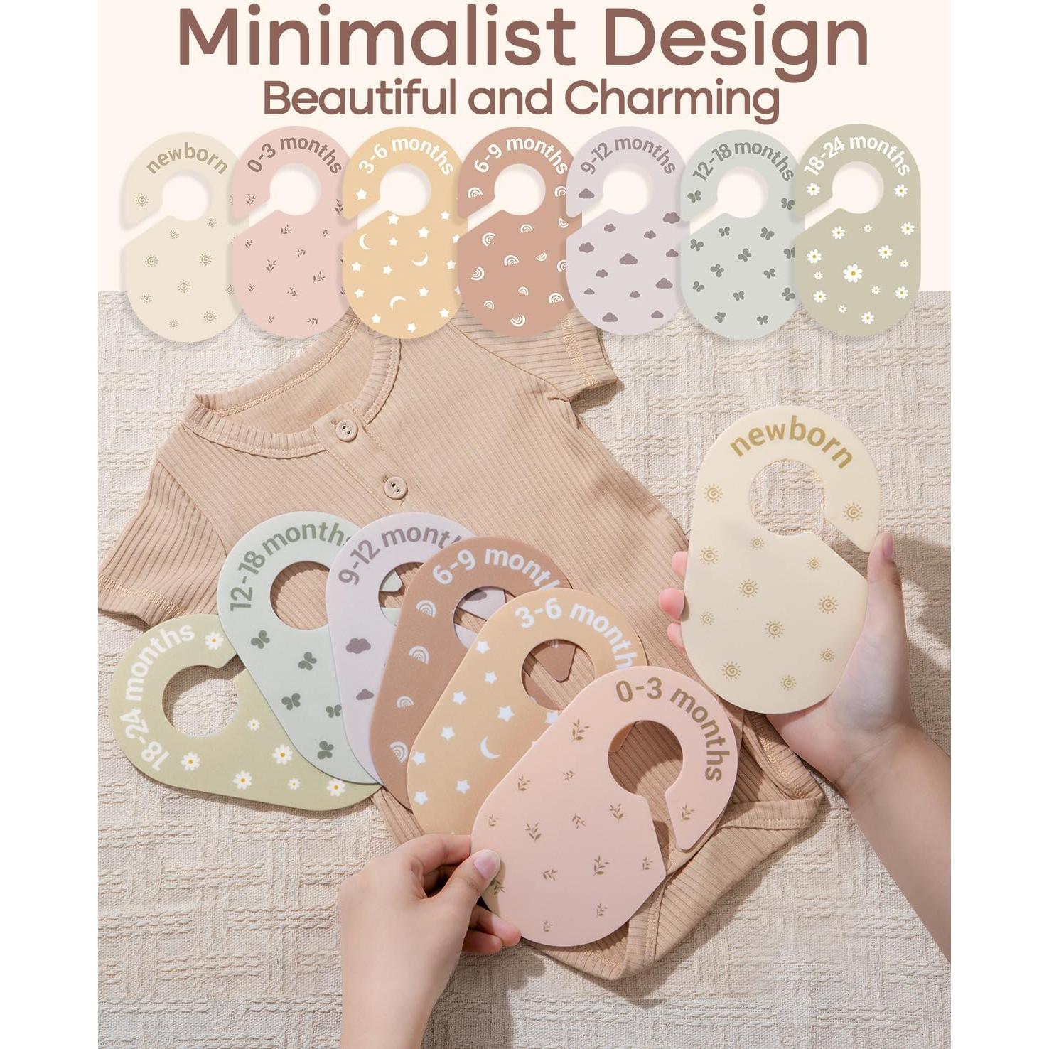 Divisores de Ropa para Bebé SCHOLOX - Set 7 Separadores Boho