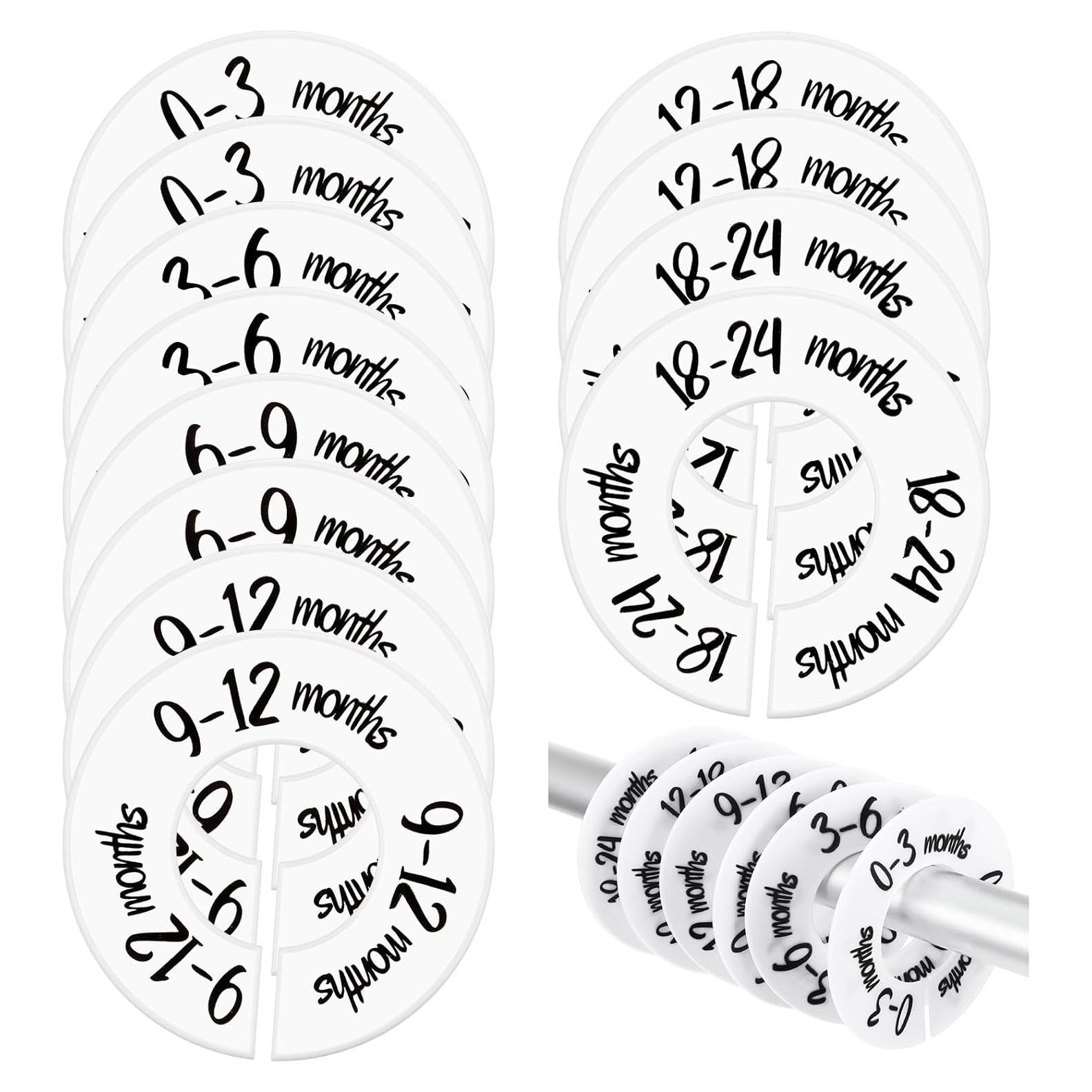 Divisores de Armario para Bebés Gjinxi 12 Piezas Ajustables