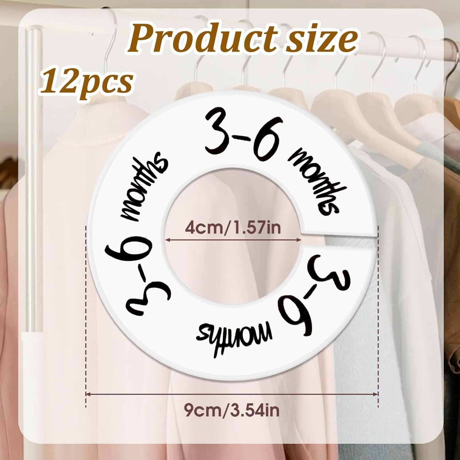 Divisores de Armario para Bebés Gjinxi 12 Piezas Ajustables