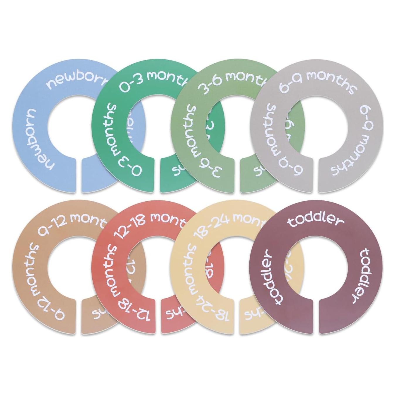 Divisores de Armario para Bebés ITDYB - Juego de 8 Redondos