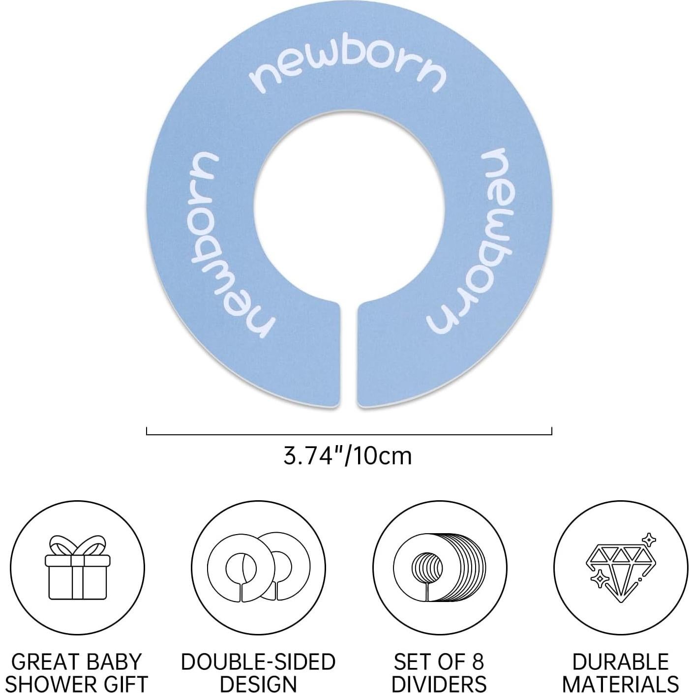 Divisores de Armario para Bebés ITDYB - Juego de 8 Redondos