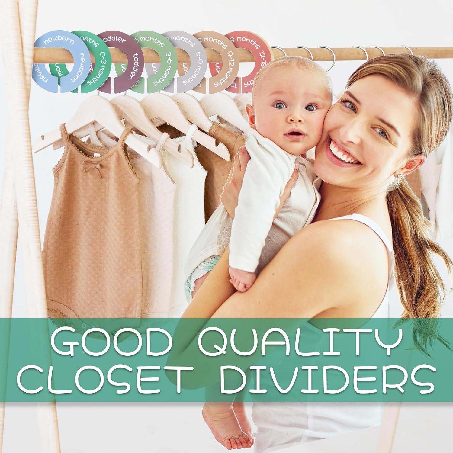 Divisores de Armario para Bebés ITDYB - Juego de 8 Redondos