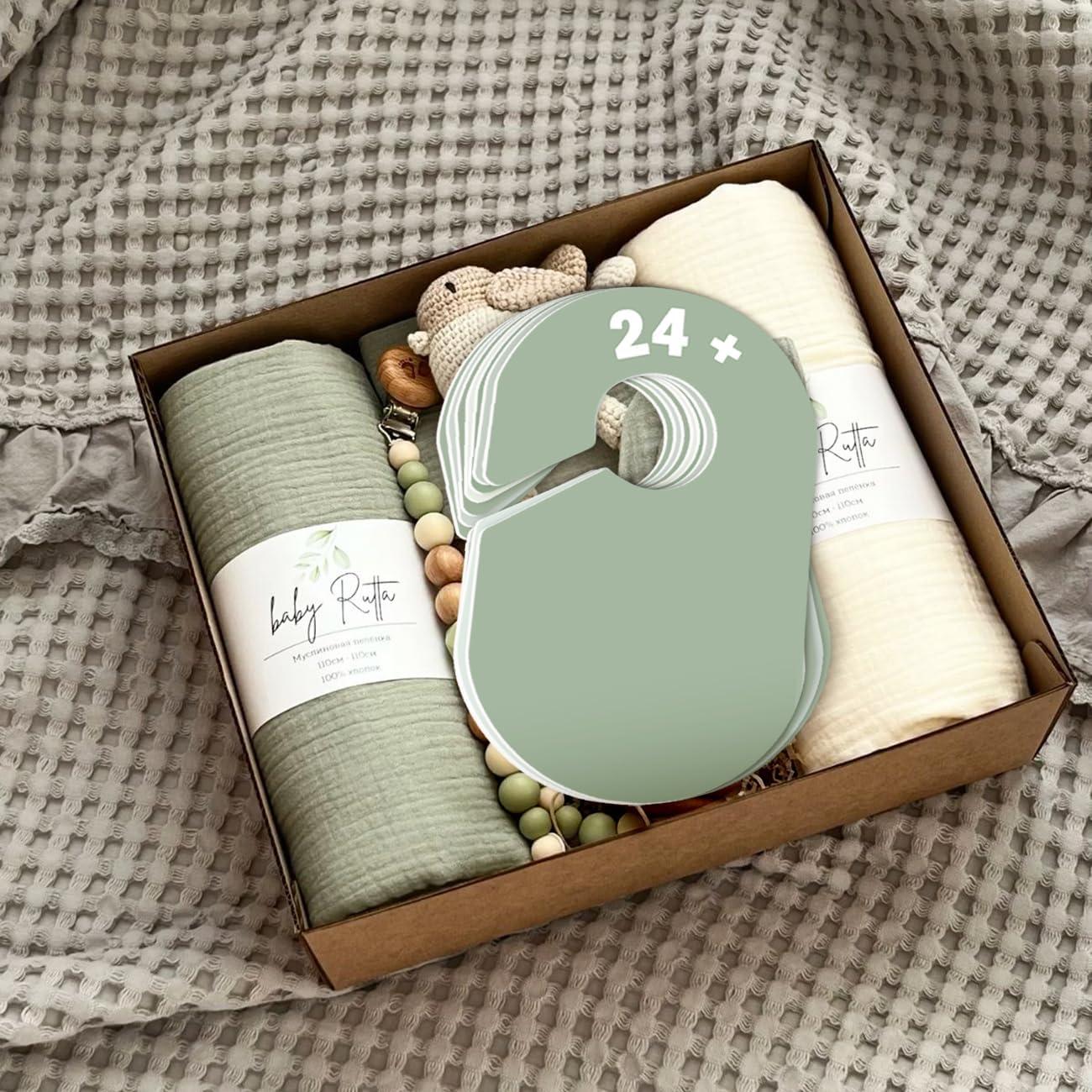 8 Divisores de Closet para Bebés Lethooly Verde 0-24 Meses