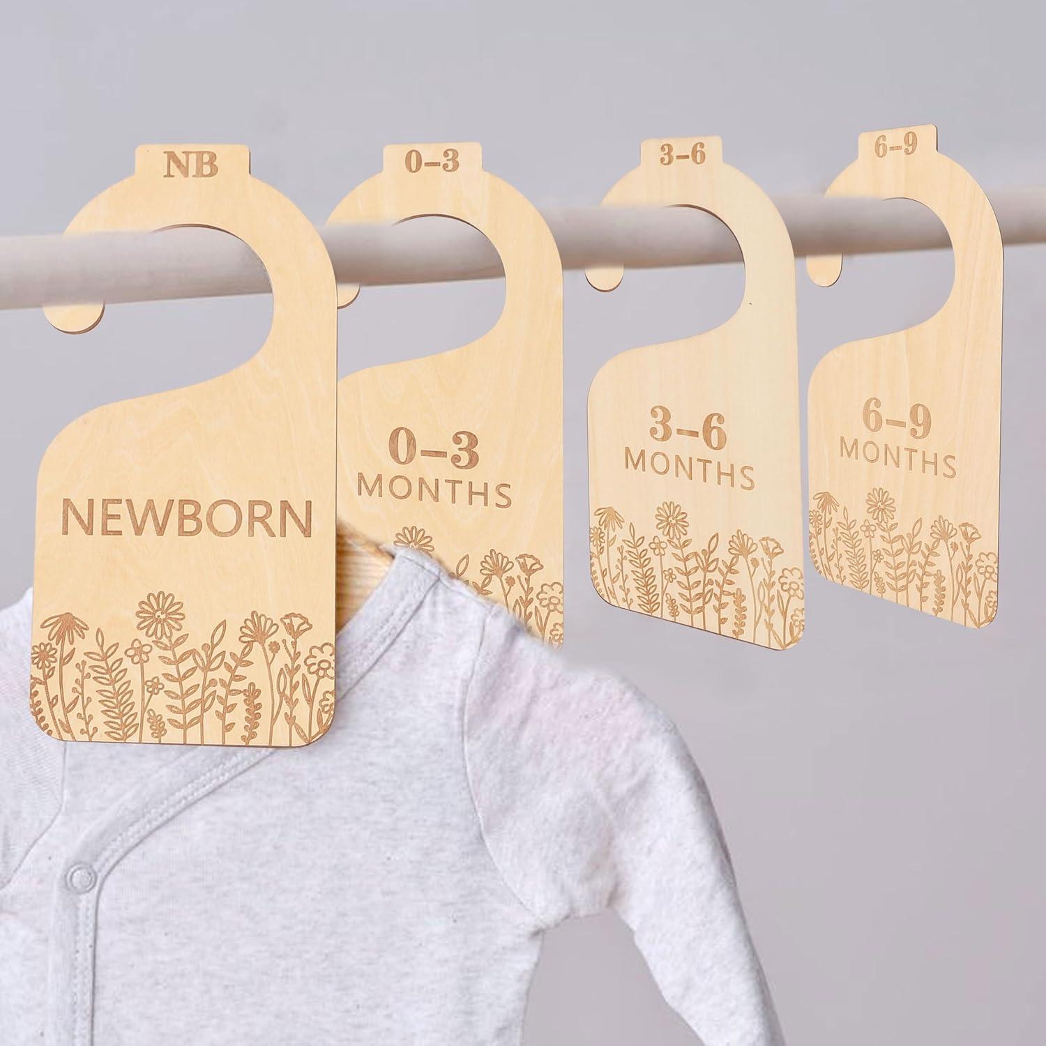 Divisores de Ropa para Bebés WAOUH Wildflower, 7 Piezas