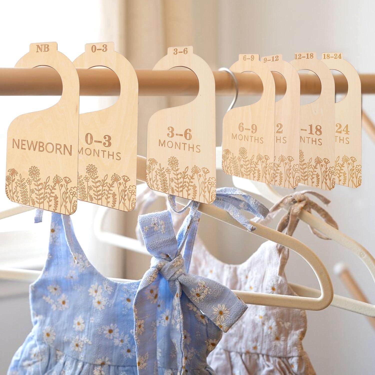 Divisores de Ropa para Bebés WAOUH Wildflower, 7 Piezas