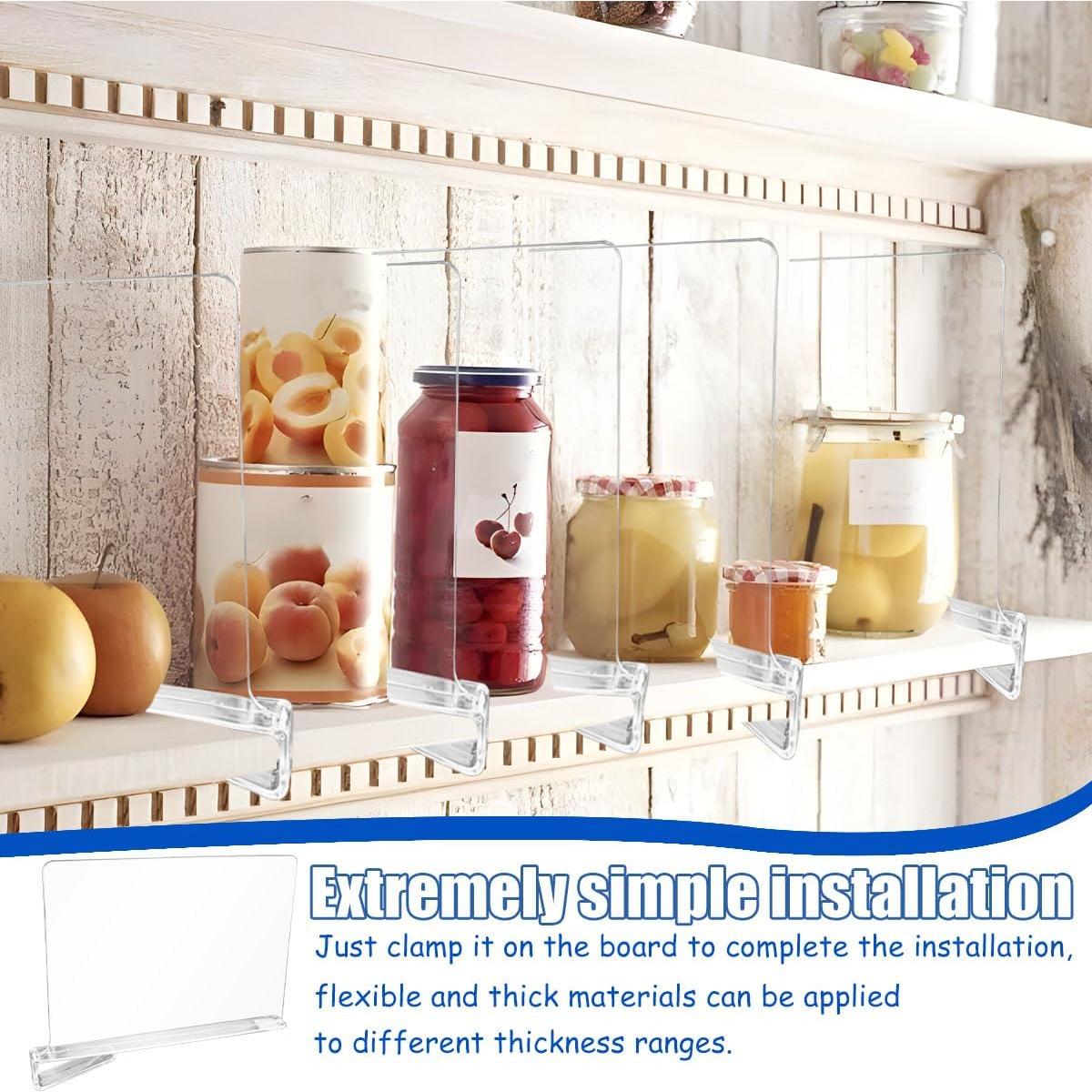 Separadores de Closet Acrílicos Jtuxcke - Set de 6 Piezas