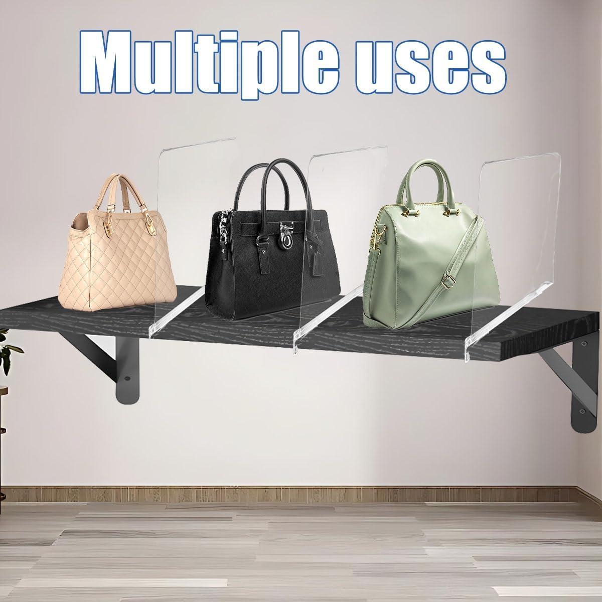 Separadores de Closet Acrílicos Jtuxcke - Set de 6 Piezas