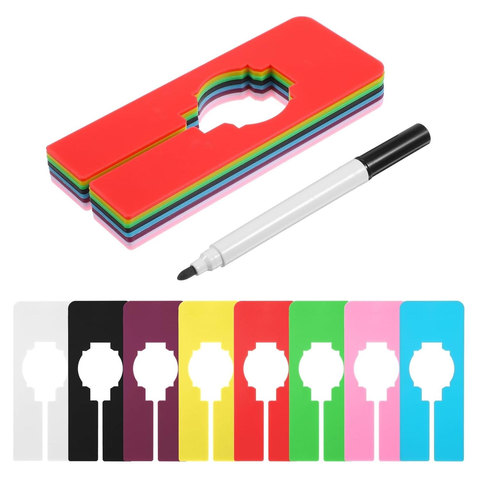 8 Divisores de Closet Multicolor Lnngub con Marcador