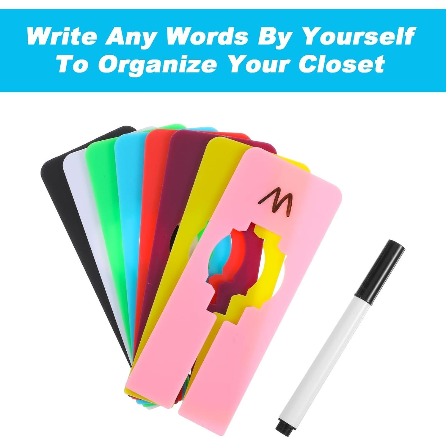 8 Divisores de Closet Multicolor Lnngub con Marcador