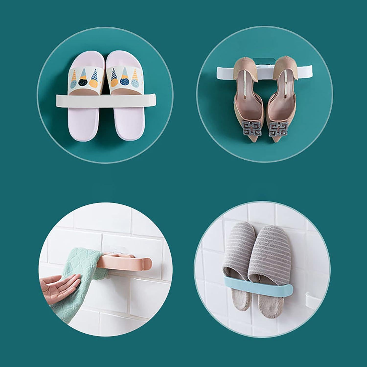 Estante para zapatos montado en pared CARURLIFF 4 piezas