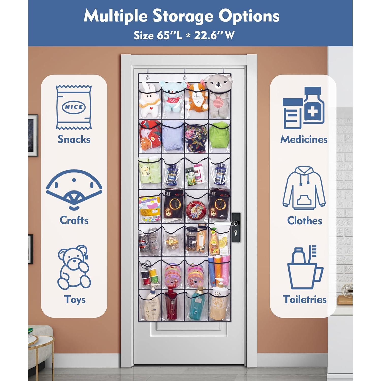 Organizador de Zapatos Colgante KEETDY 28 Bolsillos Blanco