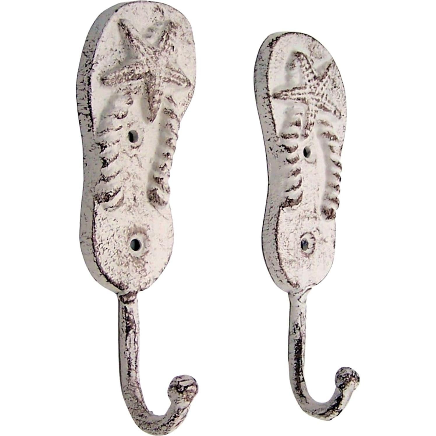 Juego de 2 Ganchos de Pared de Chanclas Wowser - Hierro Fundido