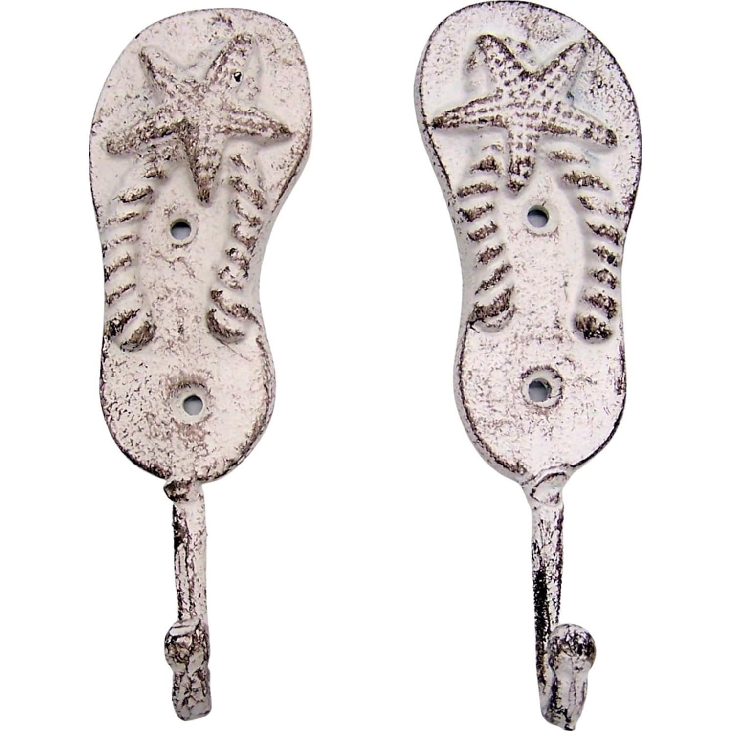 Juego de 2 Ganchos de Pared de Chanclas Wowser - Hierro Fundido