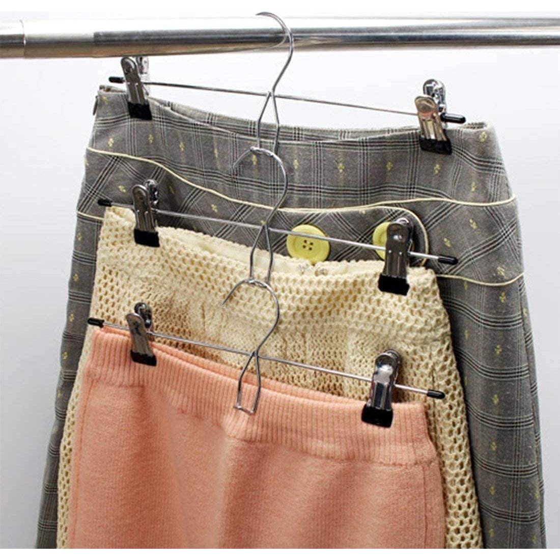 Perchas Apilables Tosnail 15 Piezas con Clips Antideslizantes