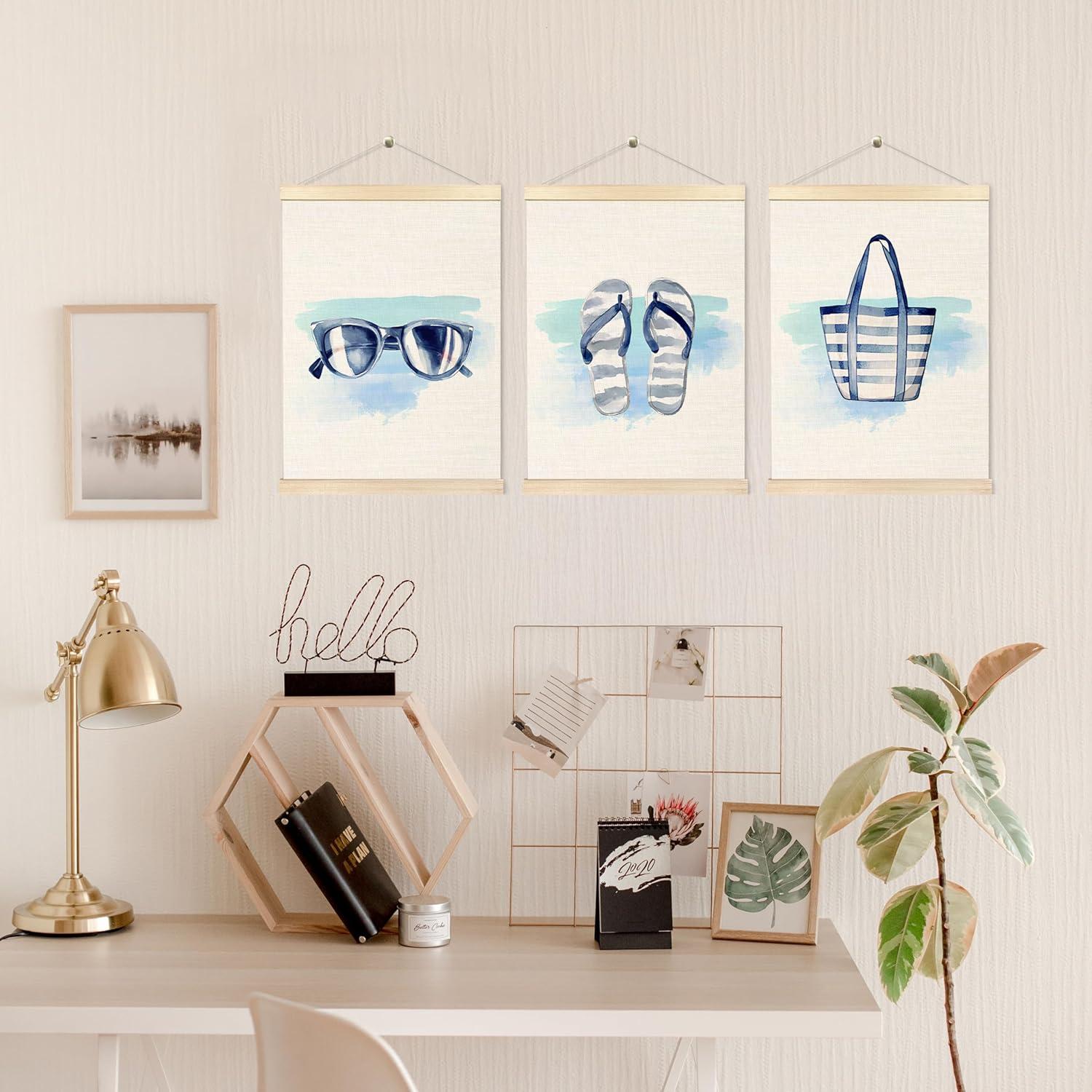 Marco de Póster de Arte Costera BESERH 30x40 cm Juego de 3