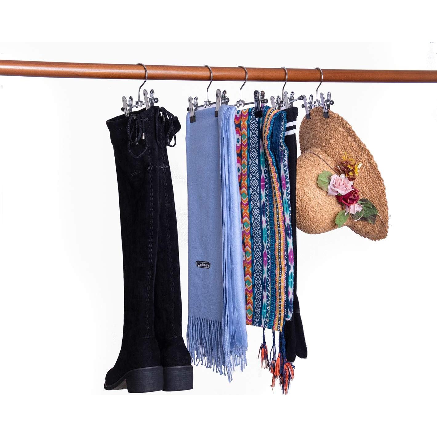 Perchas de Metal Amber Home 20 Pack 15 cm Antideslizantes