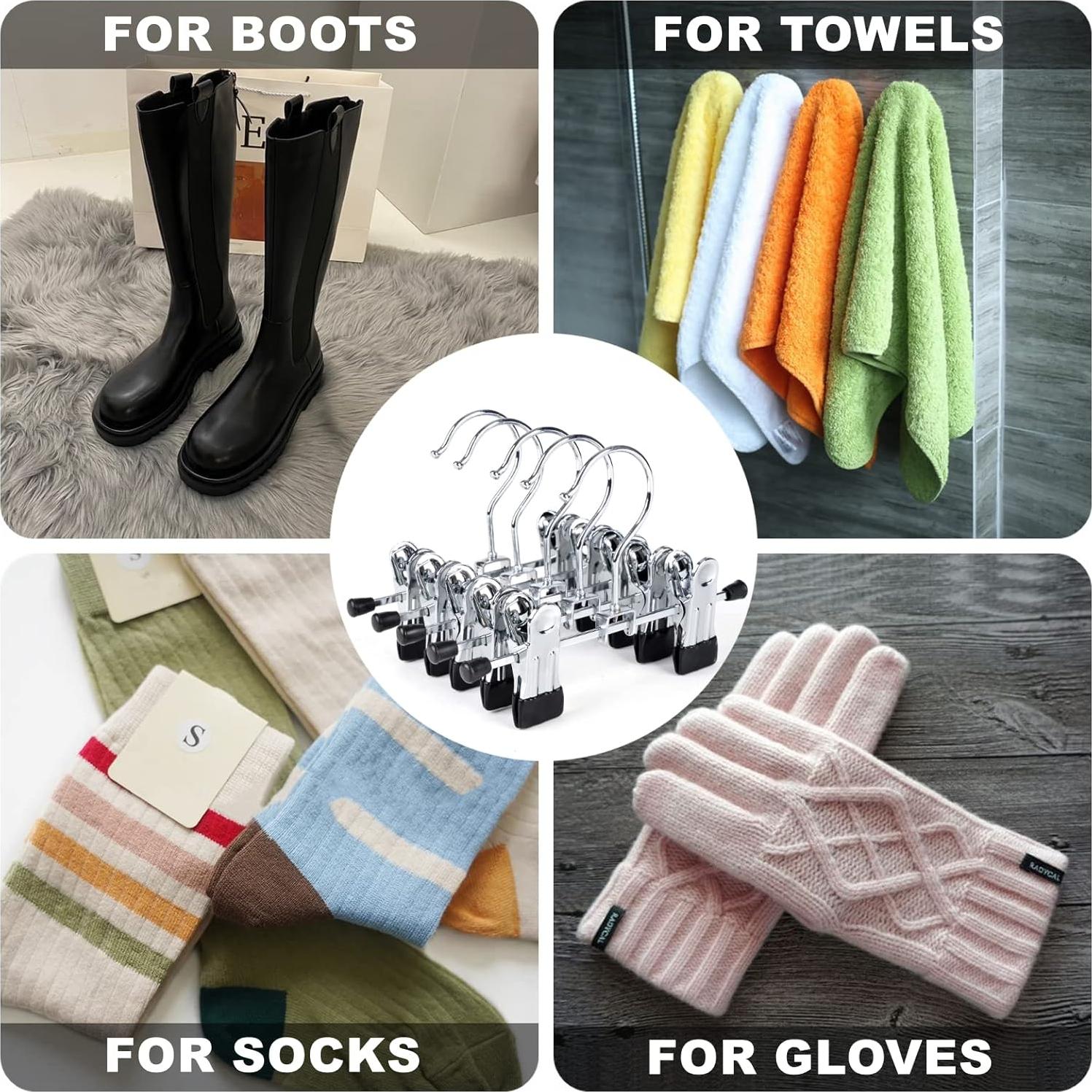 Perchas de Metal Amber Home 20 Pack 15 cm Antideslizantes