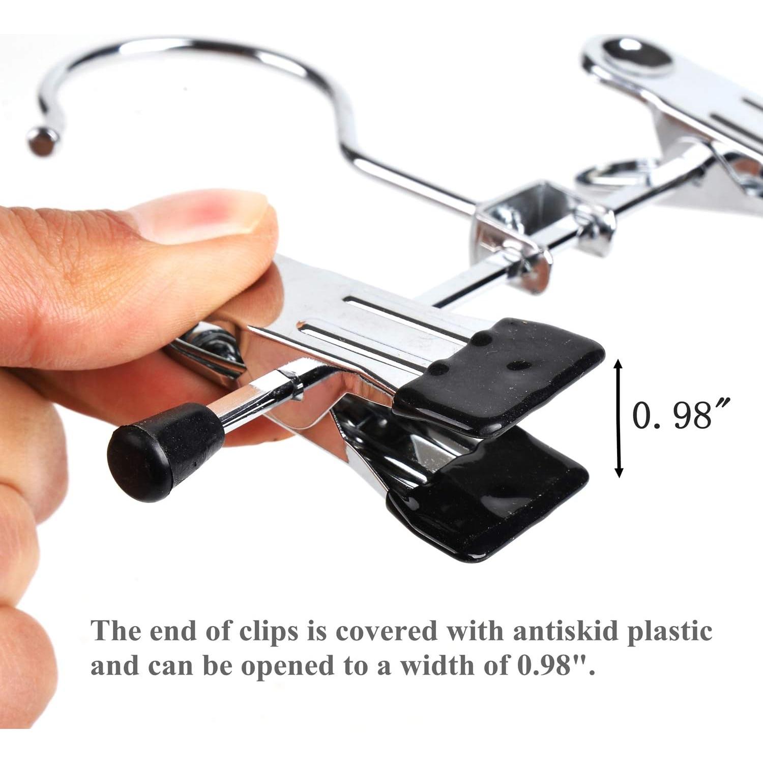 Perchas de Metal Amber Home 20 Pack 15 cm Antideslizantes