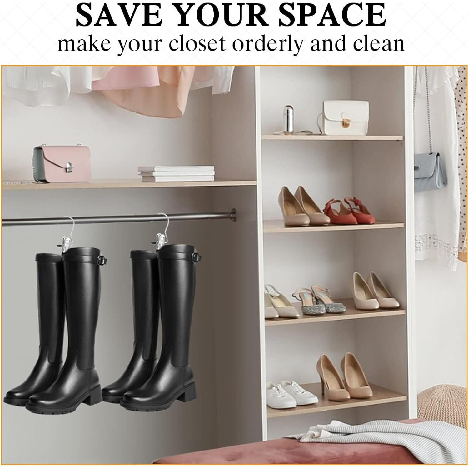 150 Ganchos de Acero Inoxidable para Ropa Yinder - Negro