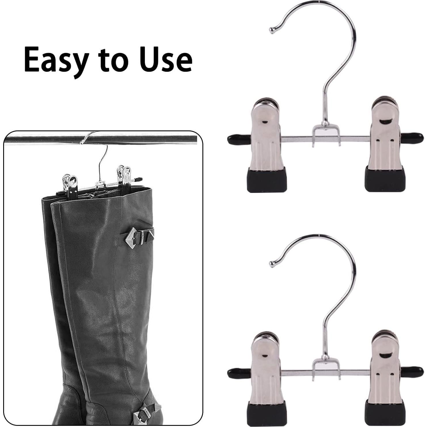 12 Perchas Ajustables Dobles XinSeYuAN para Ropa y Botas