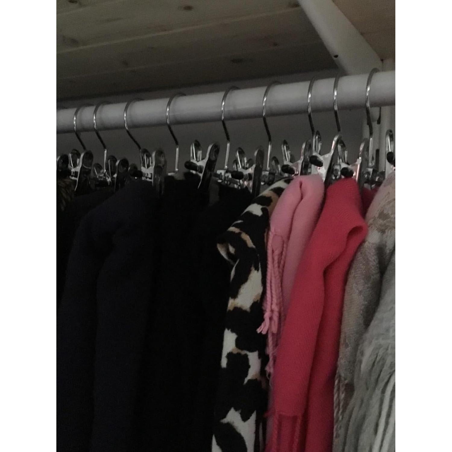 12 Perchas Ajustables Dobles XinSeYuAN para Ropa y Botas