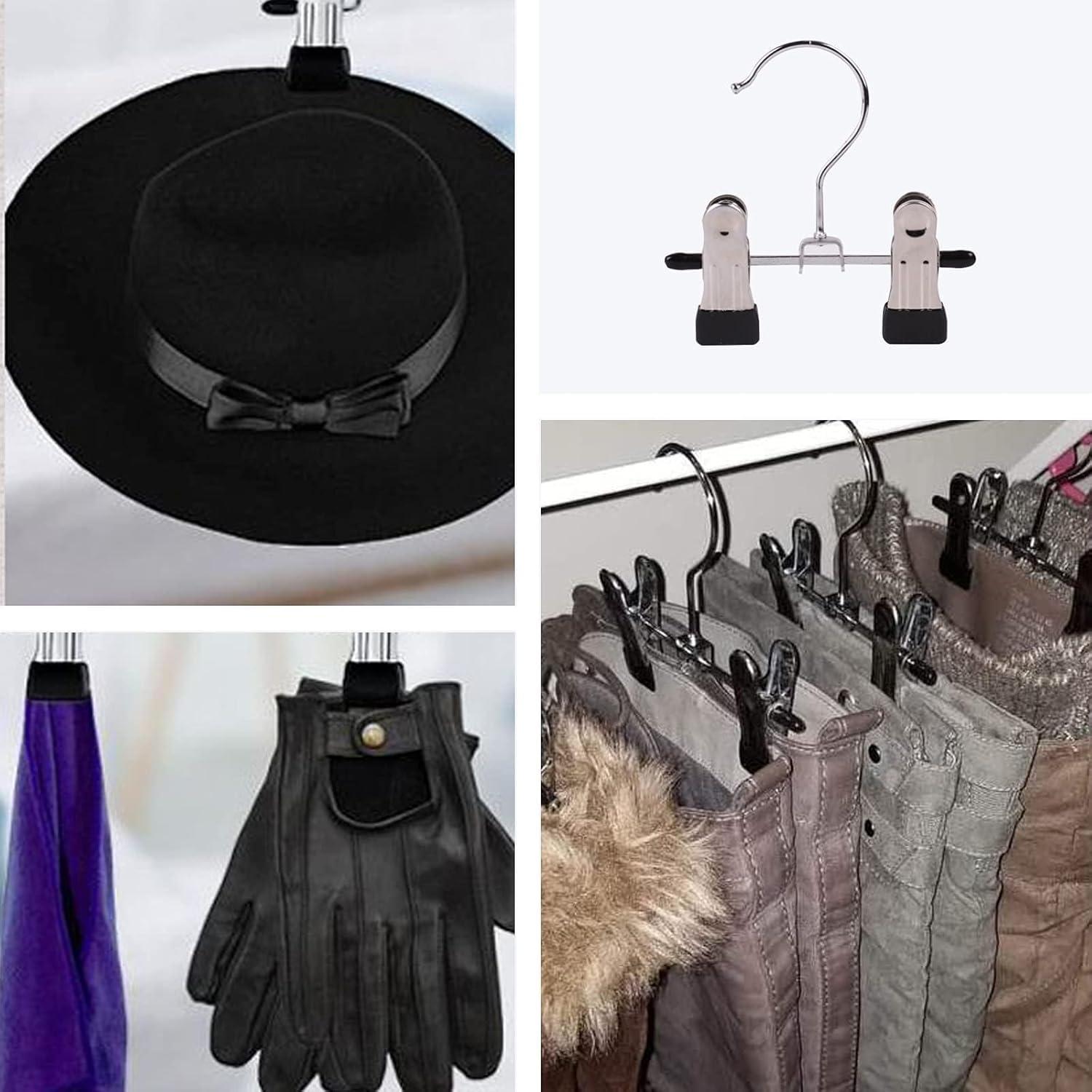 12 Perchas Ajustables Dobles XinSeYuAN para Ropa y Botas