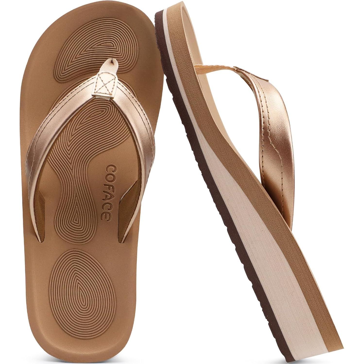 Chanclas de Cuña COFACE para Mujeres - Sandalias de Dedo 8.83 cm