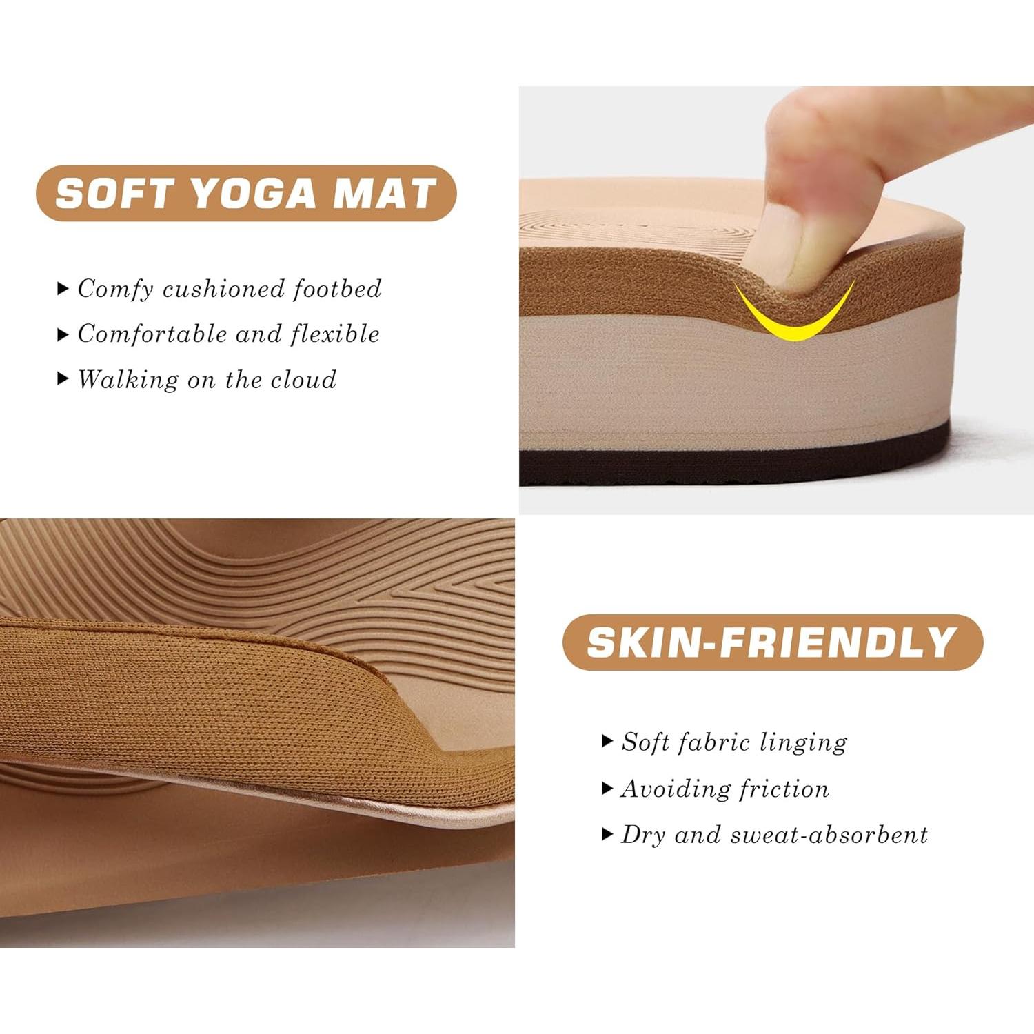 Chanclas de Cuña COFACE para Mujeres - Sandalias de Dedo 8.83 cm