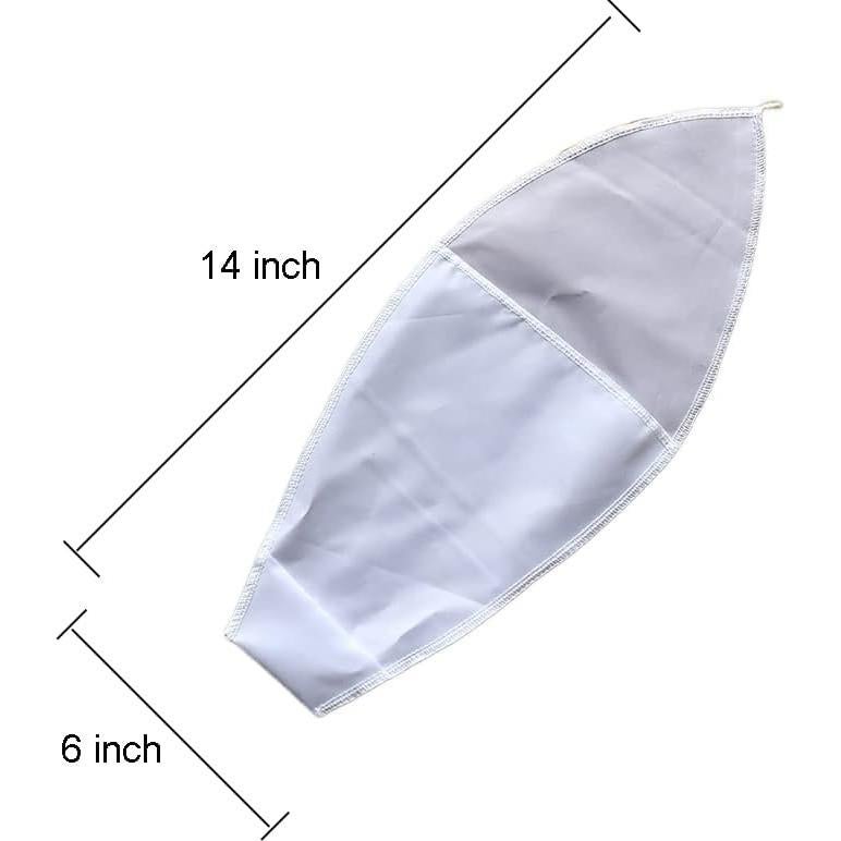 Ayuda para Poner Calcetines de Compresión 2 Pcs Nylon Blanco