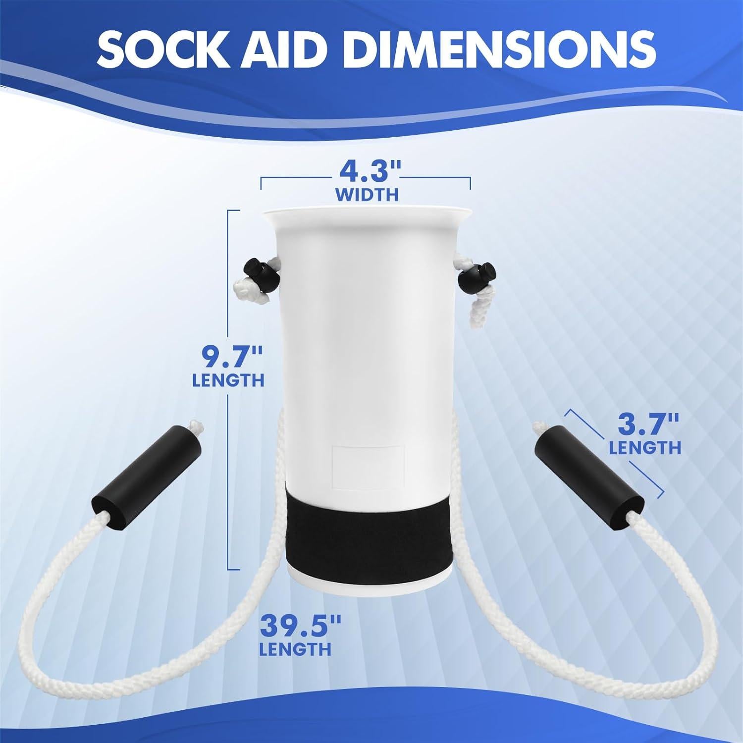 Ayuda para Poner Calcetines Ansevo con Mango de Espuma 88.9 cm