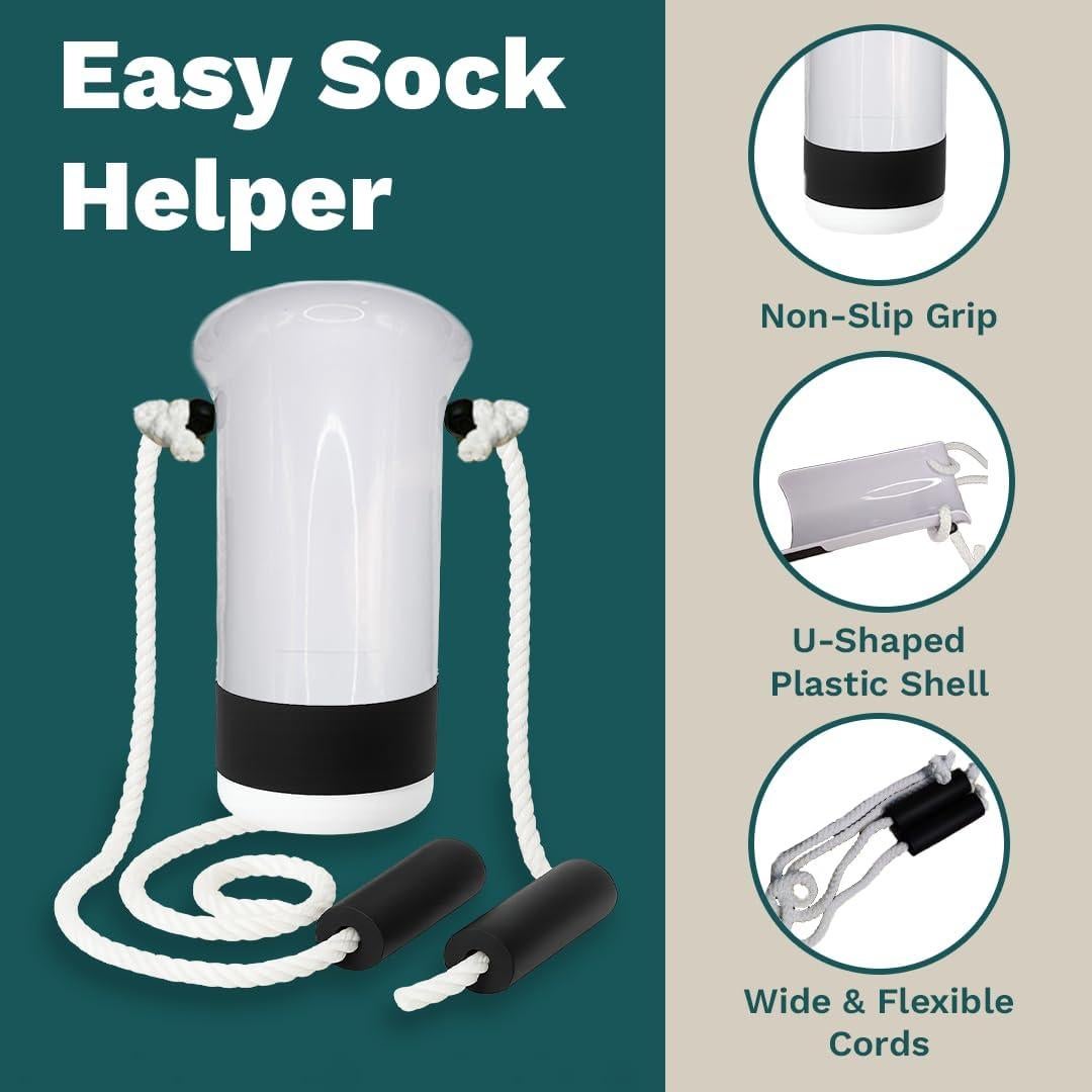 Ayuda para Poner Calcetines Medirosa - Dispositivo Ergonómico para Personas Mayores