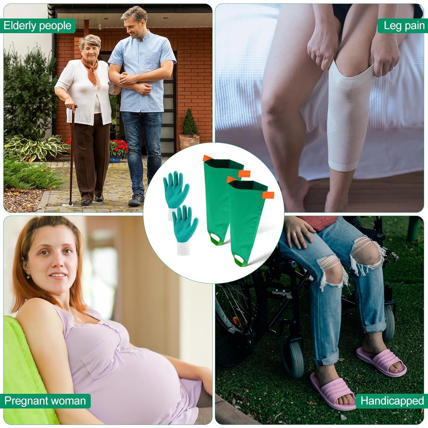 Ayuda para Poner Medias de Compresión Vicenpal + Guantes