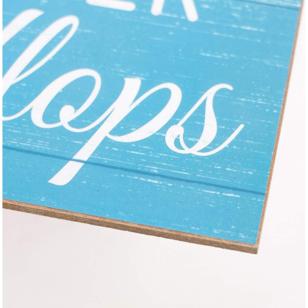 Cartel Decorativo Verano GiftWrap 25.4 cm La Vida es Mejor en Chanclas