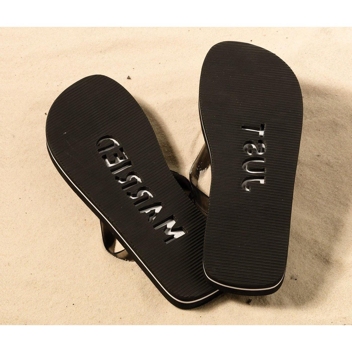 Chanclas para Hombre Lillian Rose Talla 12 Just Married Negro