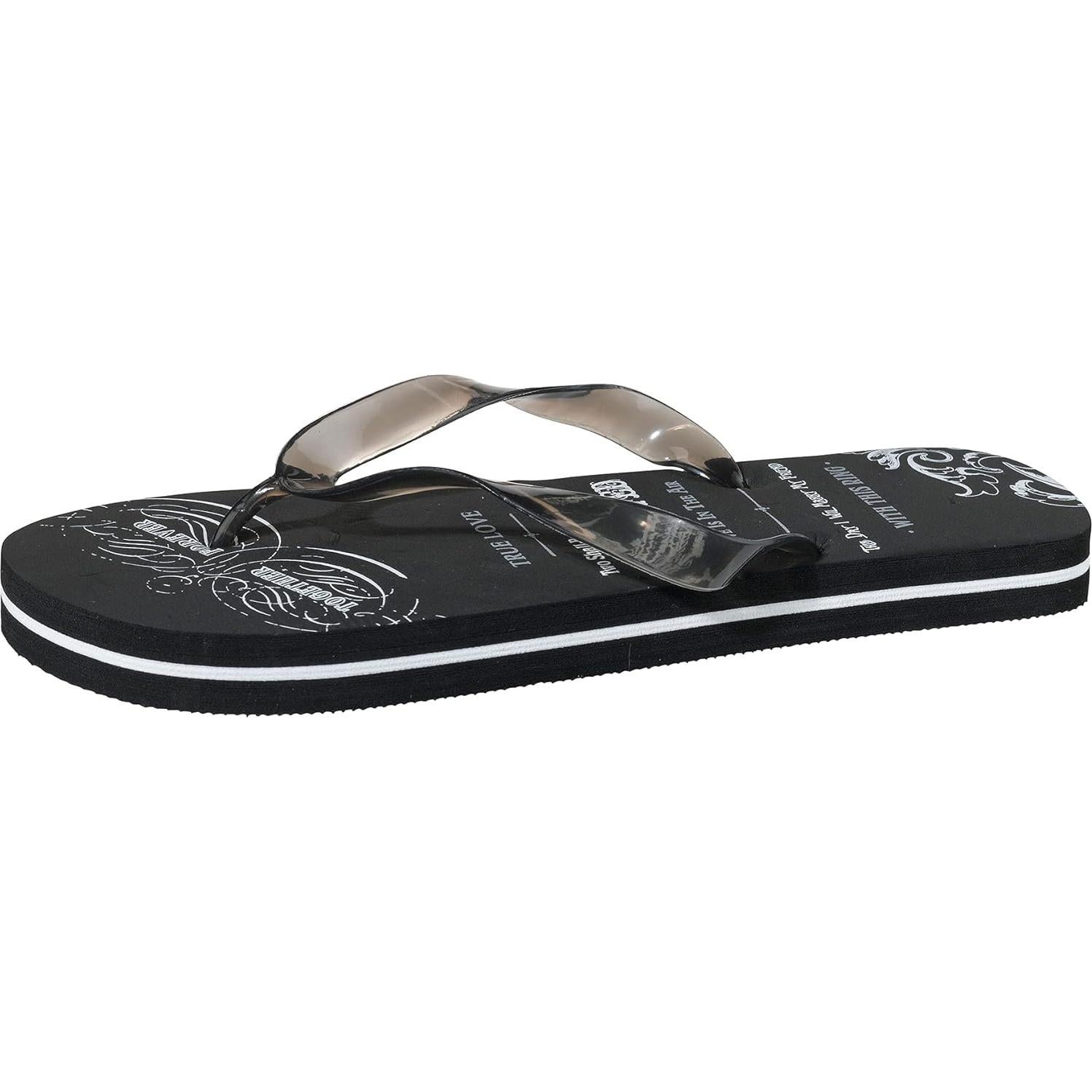 Chanclas para Hombre Lillian Rose Talla 12 Just Married Negro