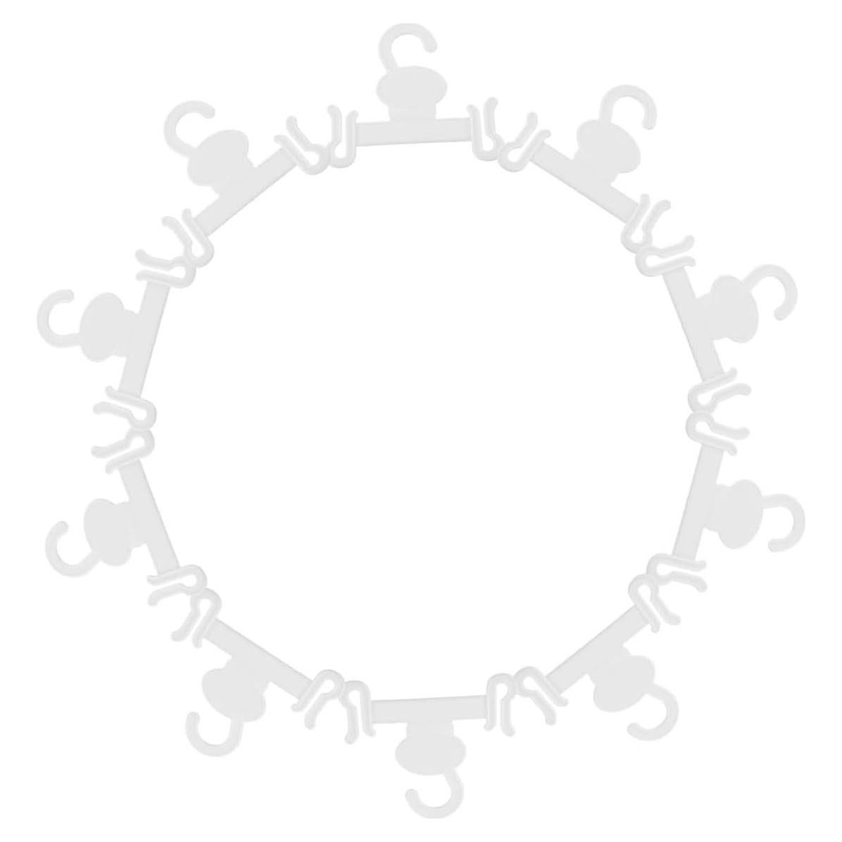 10 Ganchos para Pantuflas MUCKLILY Soporte de Pared Transparente