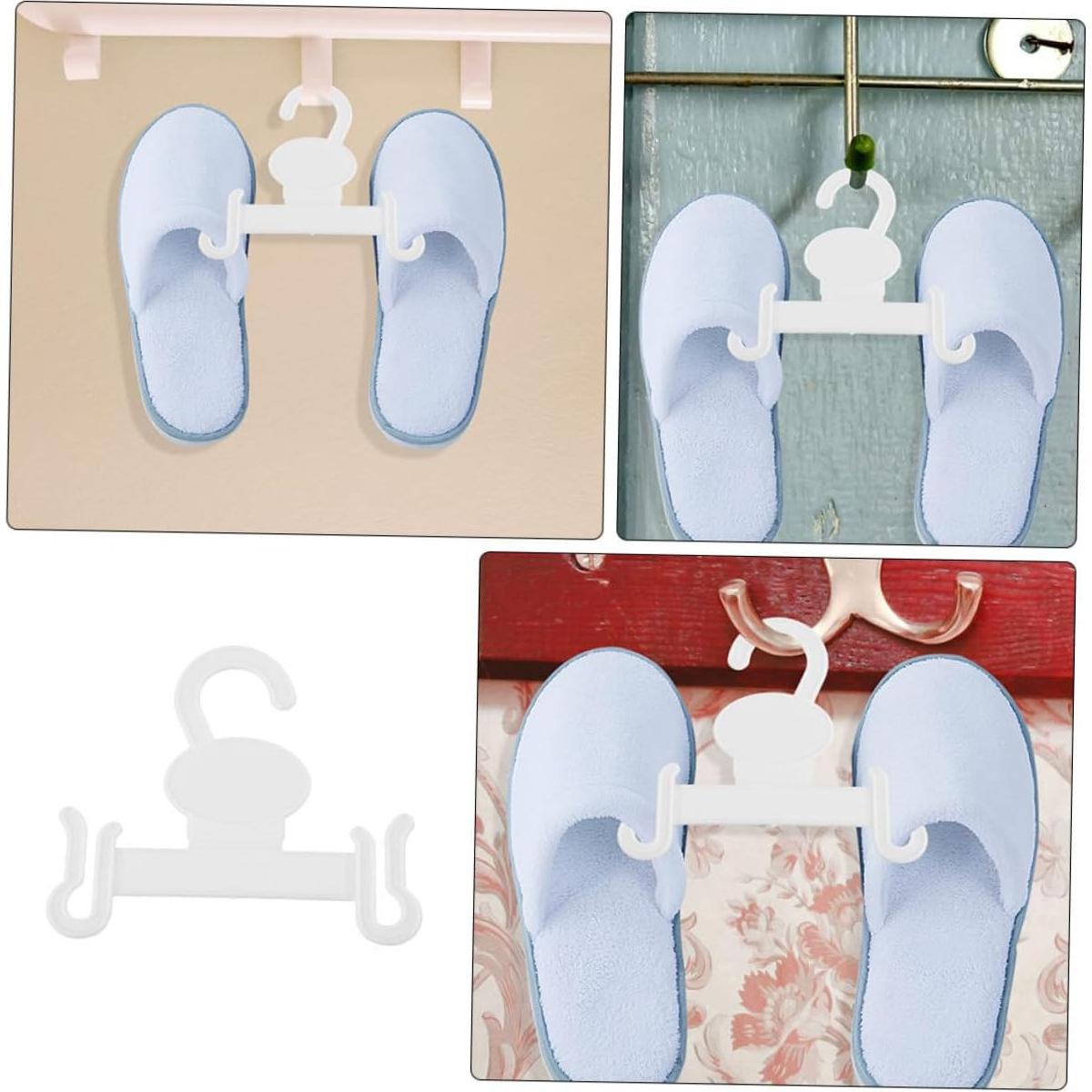 10 Ganchos para Pantuflas MUCKLILY Soporte de Pared Transparente