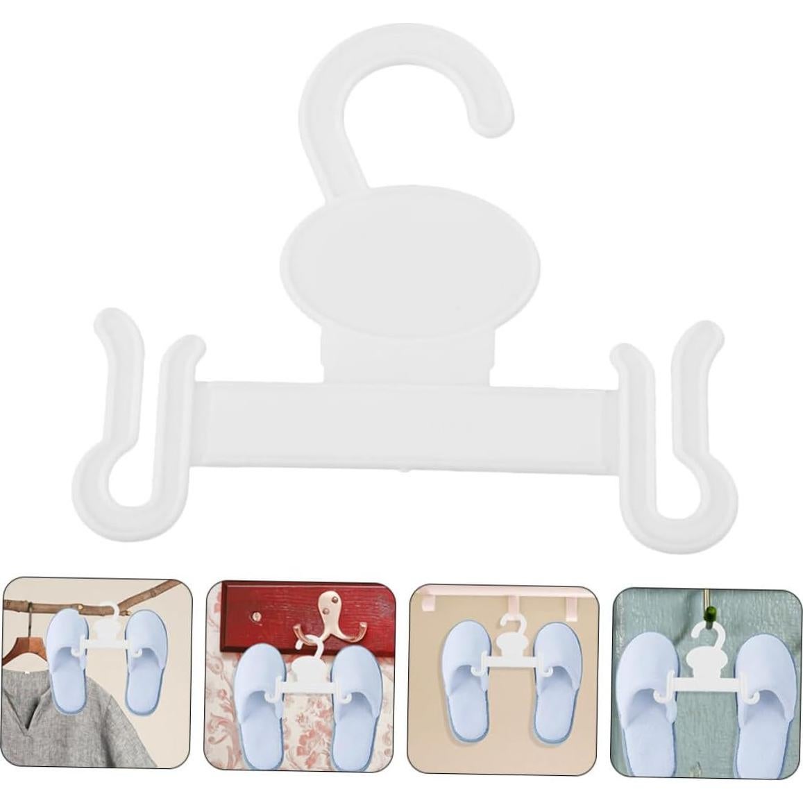 10 Ganchos para Pantuflas MUCKLILY Soporte de Pared Transparente