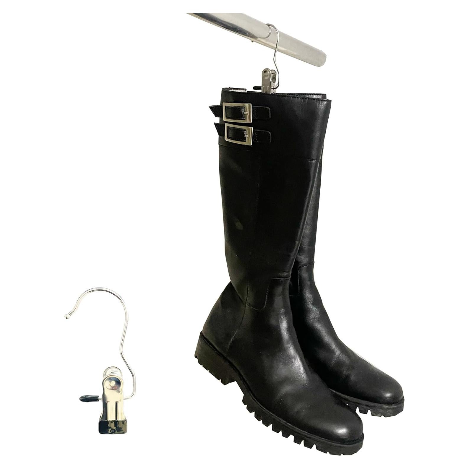 Ganchos Pro para Botas Global Display - 50 Piezas Metal Plateado