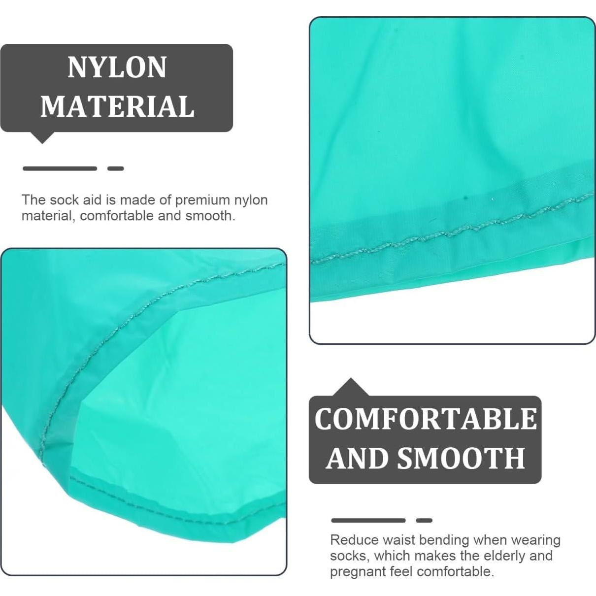 Ayudante de Calcetines OATIPHO Verde 42x18.5cm Nylon