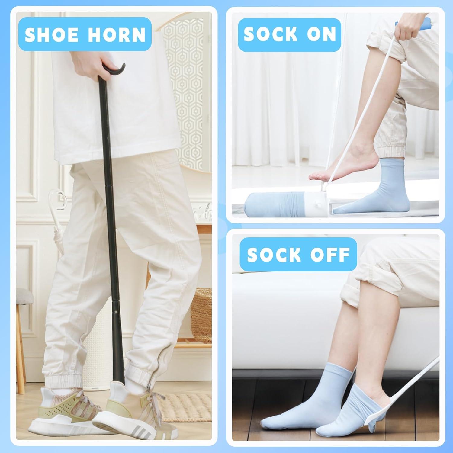 Kit de Ayuda para Vestirse Yitobecka 3 en 1 - Calcetines y Zapatos