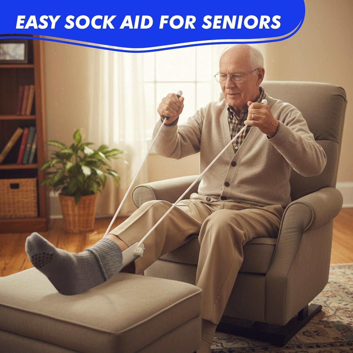 Ayudante para Ponerse Calcetines LemonRoad 4 Pack para Ancianos