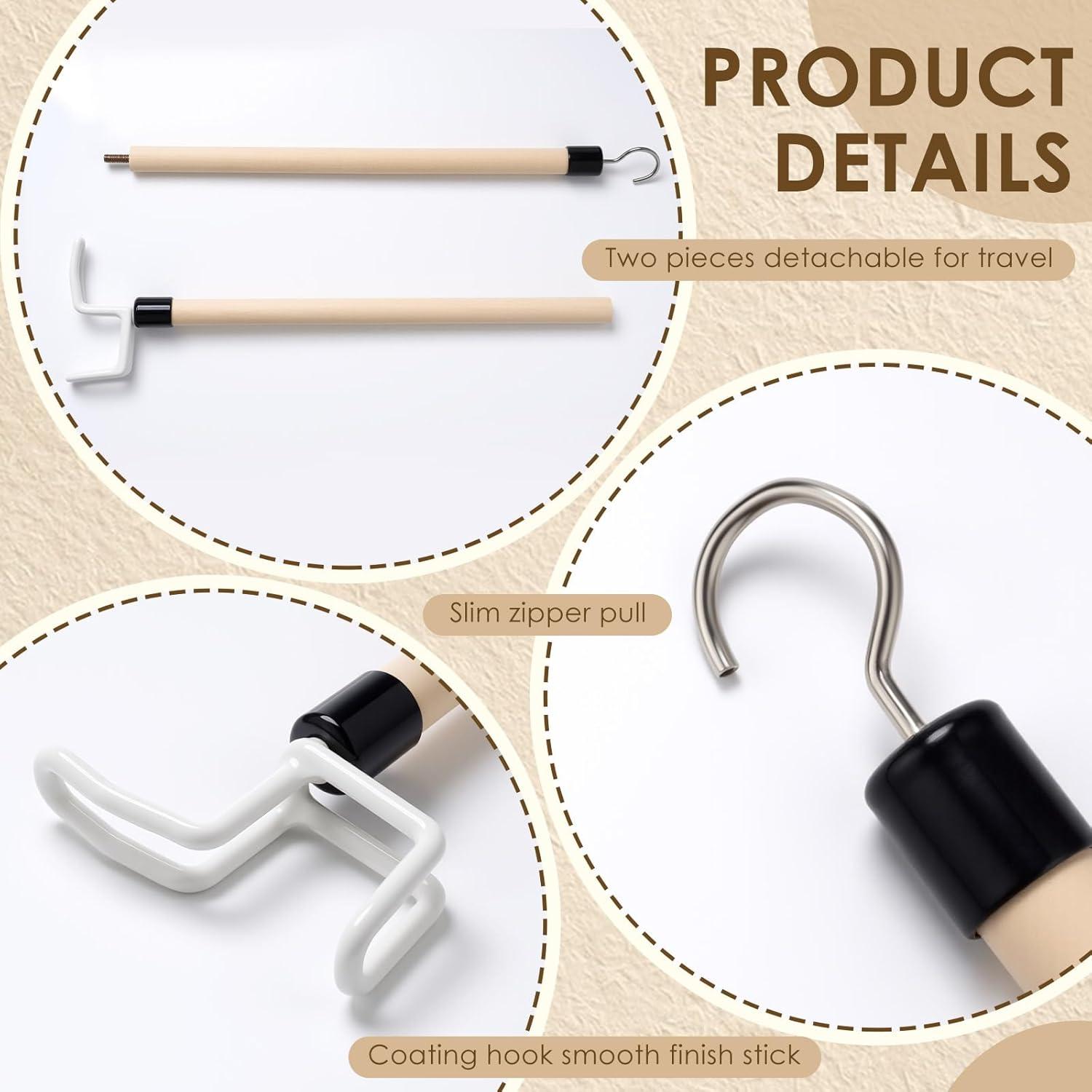 Bastón de Vestir Geelin 4 Pcs 68 cm para Ancianos y Discapacitados