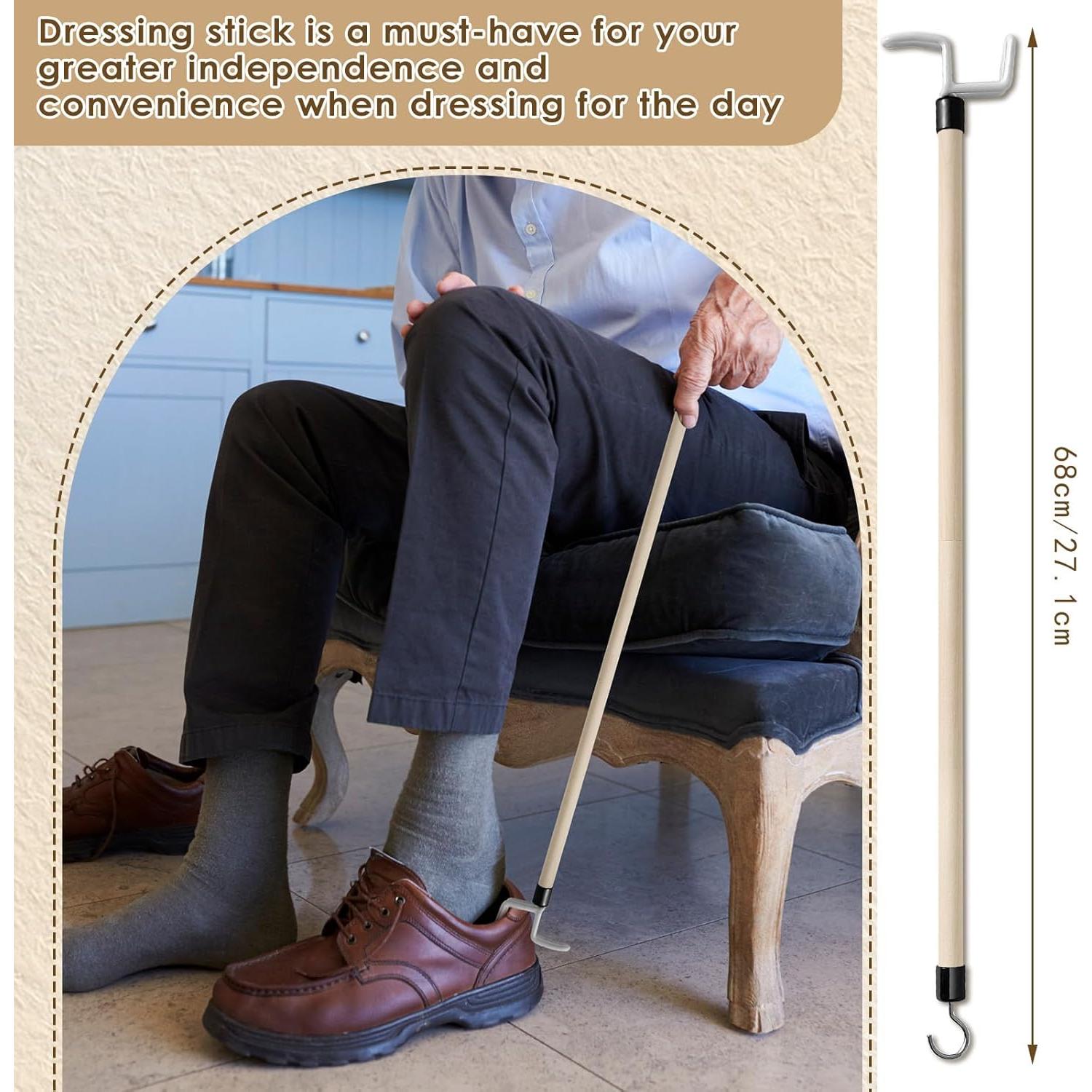 Bastón de Vestir Geelin 4 Pcs 68 cm para Ancianos y Discapacitados